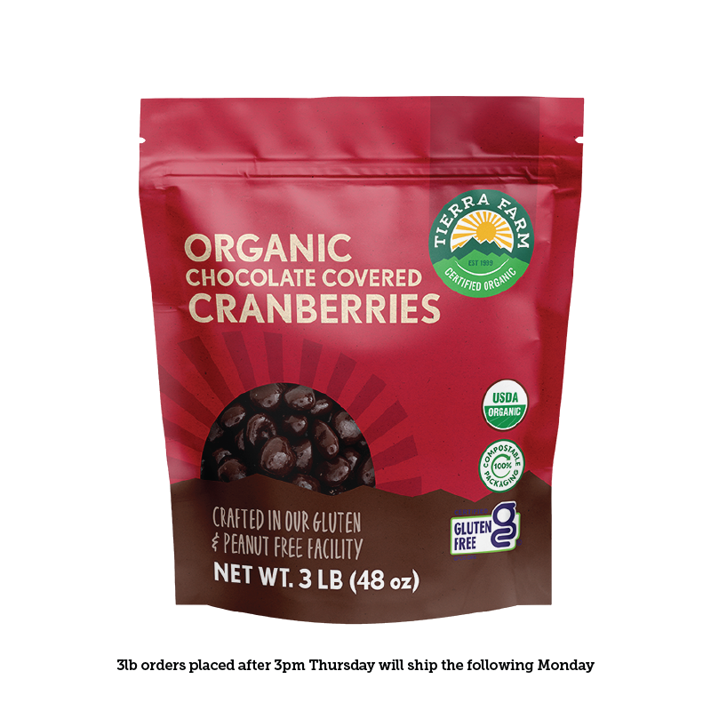 Organic &lt;br&gt; Dark Chocolate Covered Cranberries