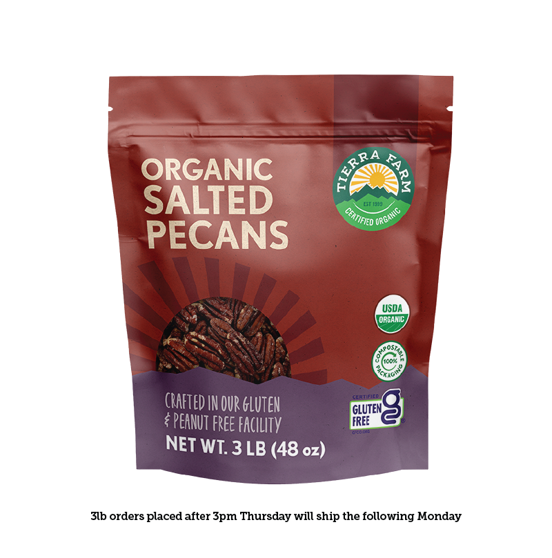 Organic &lt;br&gt; Roasted Salted Pecans