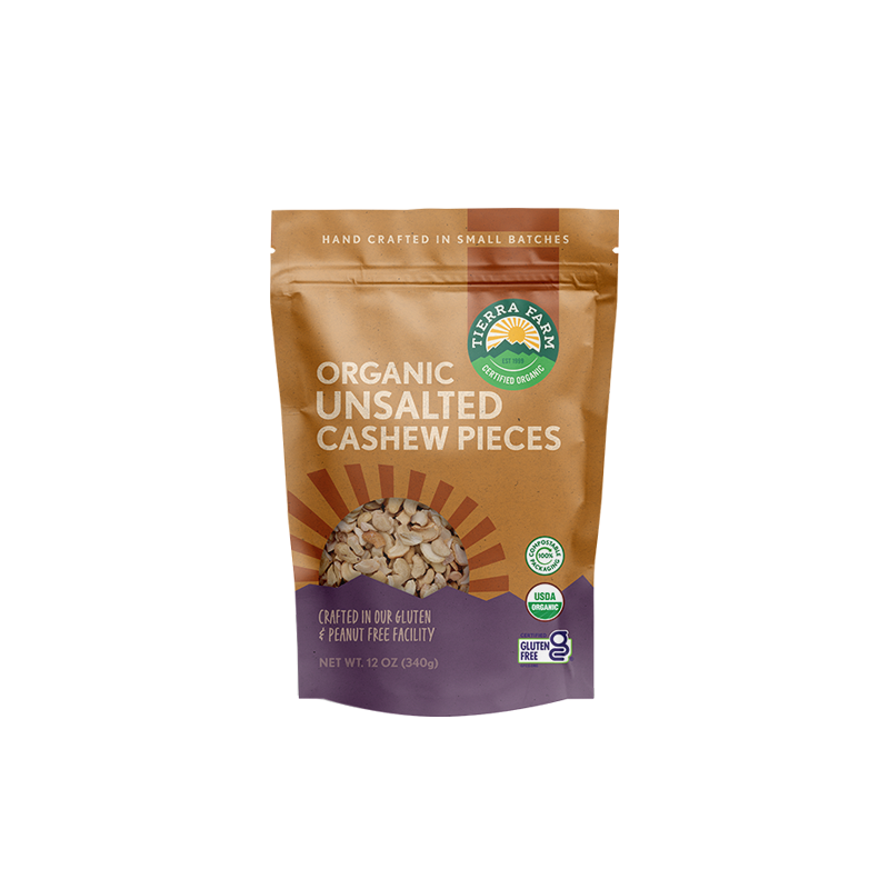 Organic &lt;br&gt; Roasted Unsalted Cashew Pieces