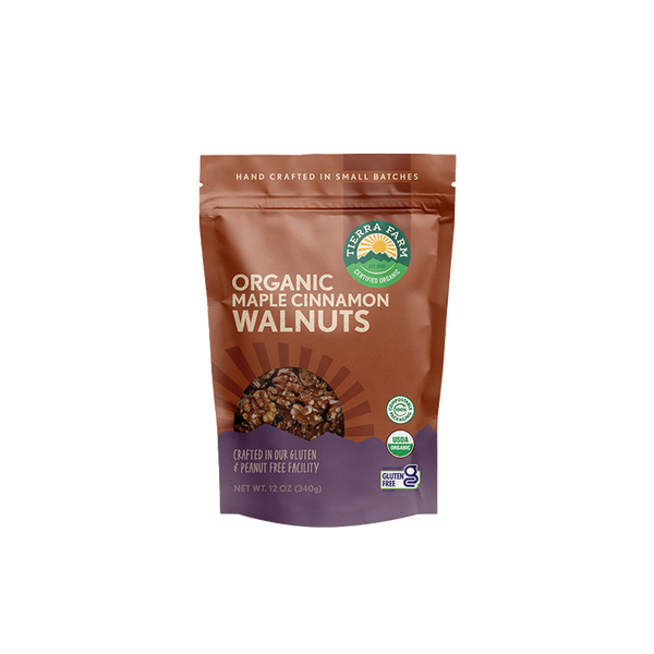 Organic Maple Cinnamon Walnuts | Tierra Farm Certified Organic