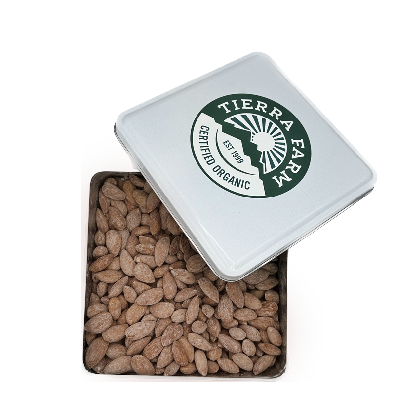 Gift Tin &lt;br&gt; Organic &lt;br&gt; Salted Almonds