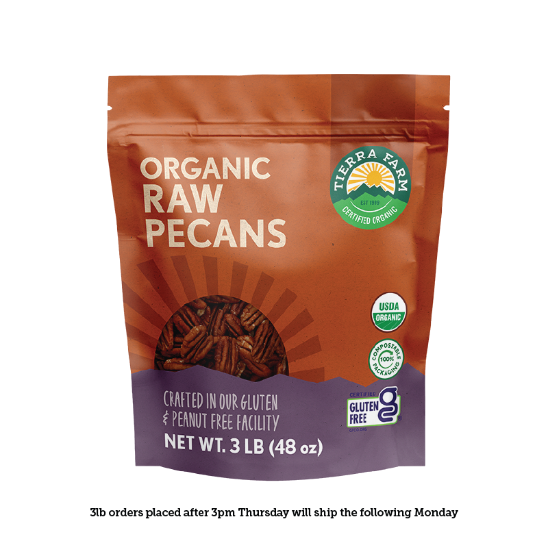 Organic &lt;br&gt; Raw Pecans