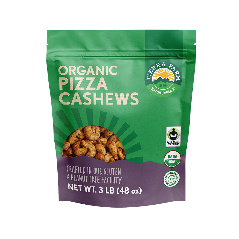 Organic <br> Roasted Pizza Cashews