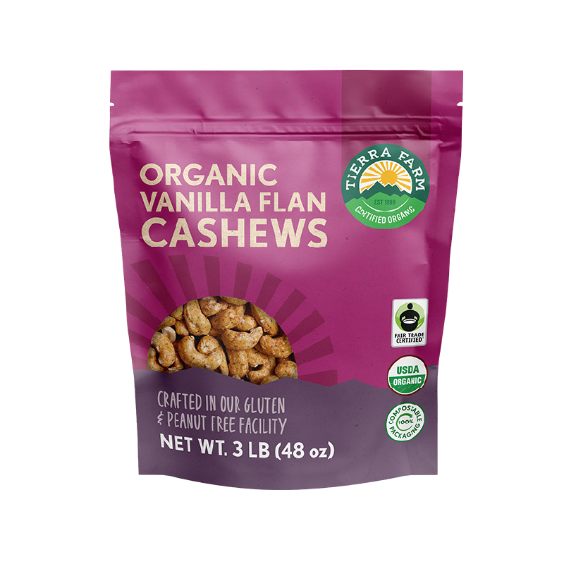 Organic <br> Roasted Vanilla Flan Cashews