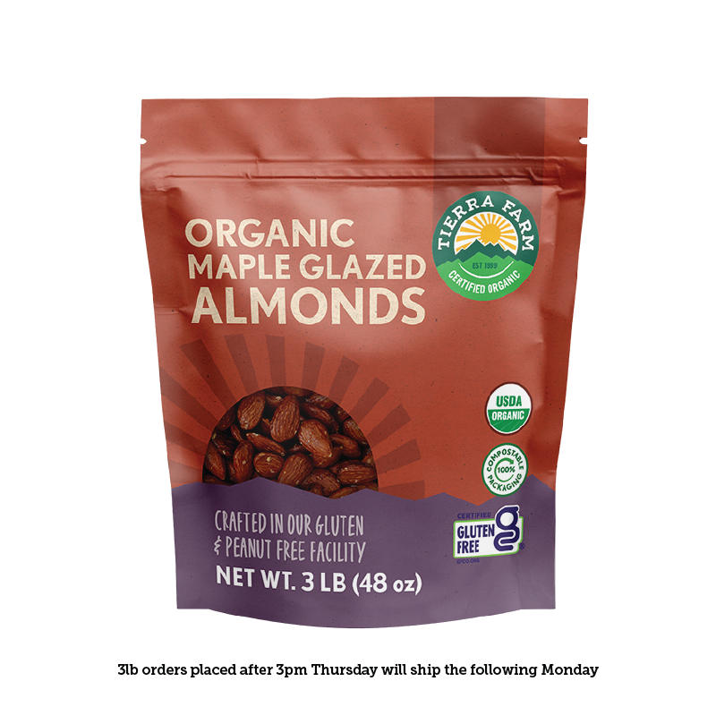 Organic &lt;br&gt; Roasted Maple Glazed Almonds