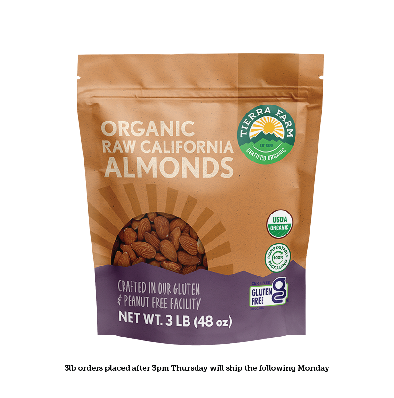 Organic &lt;br&gt; Raw California Almonds