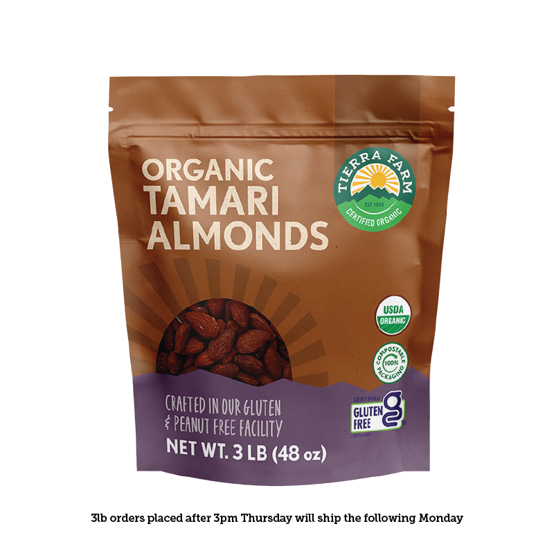 Organic &lt;br&gt; Roasted Tamari Almonds