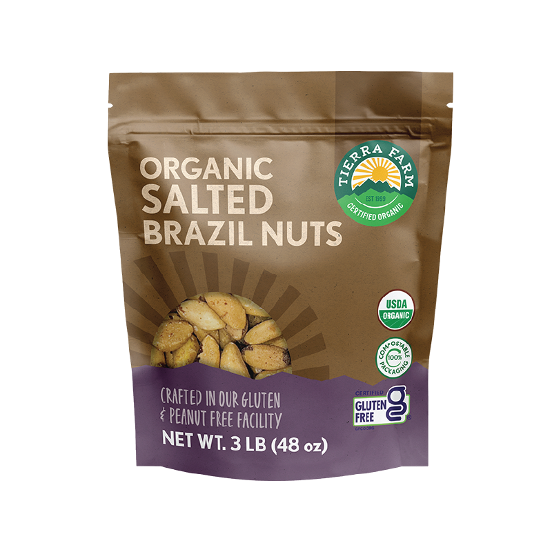 Organic <br> Roasted Salted Brazil Nuts
