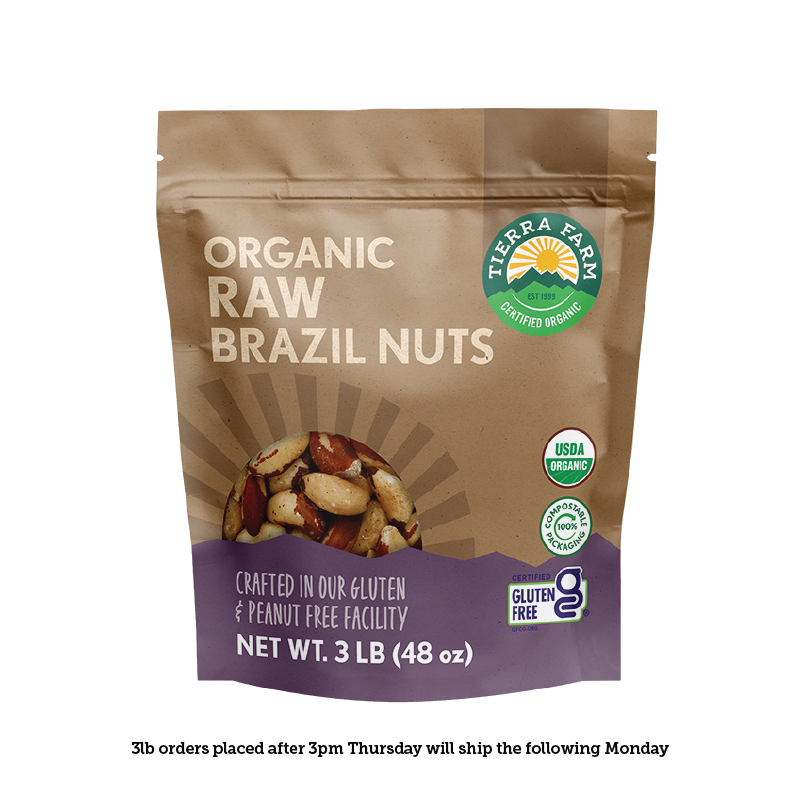 Organic &lt;br&gt; Raw Brazil Nuts