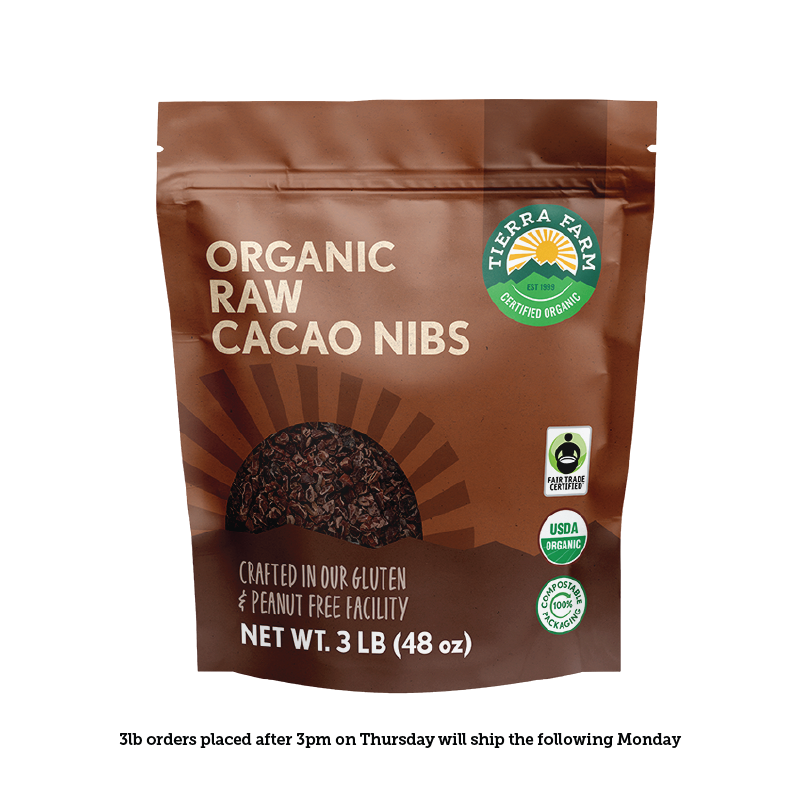 Organic Raw Cacao Nibs Tierra Farm Certified Organic