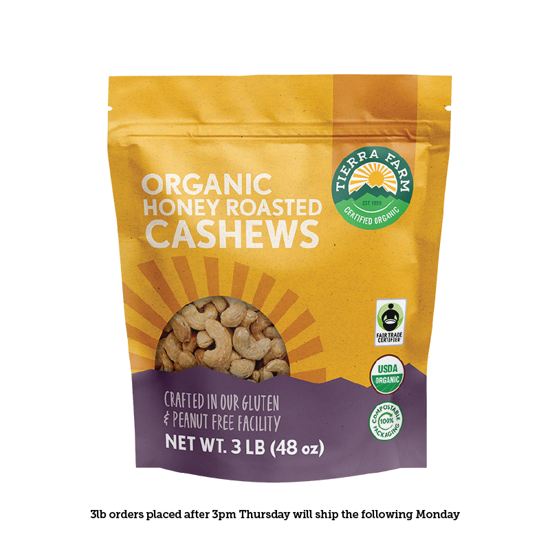Organic &lt;br&gt; Honey Roasted Cashews