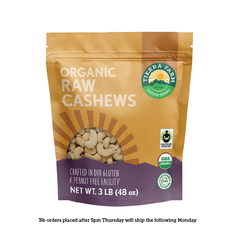 Organic &lt;br&gt; Raw Cashews