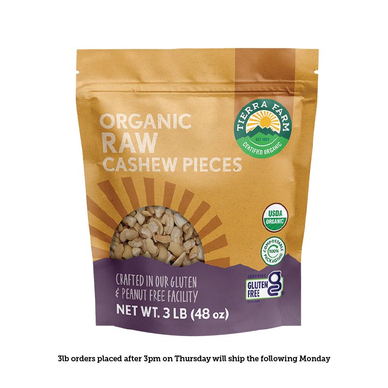 Organic &lt;br&gt; Raw Cashew Pieces