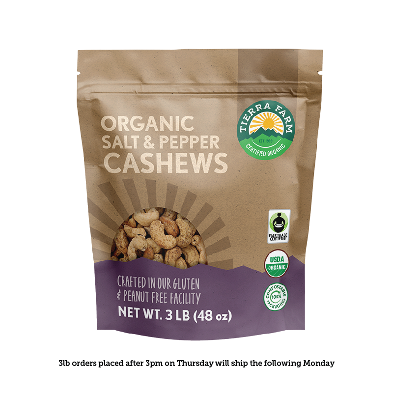 Organic &lt;br&gt; Roasted Salt &amp; Pepper Cashews