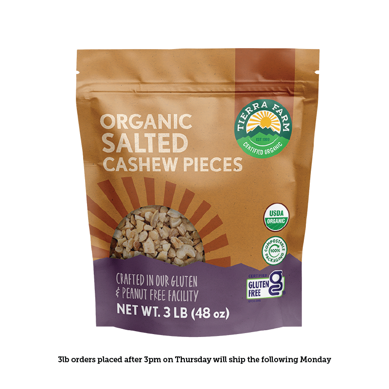 Organic &lt;br&gt; Roasted Salted Cashew Pieces