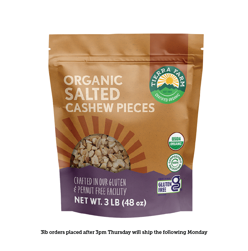 Organic &lt;br&gt; Roasted Salted Cashew Pieces