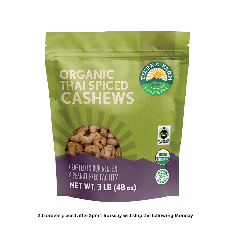 Organic &lt;br&gt; Roasted Thai Spiced Cashews
