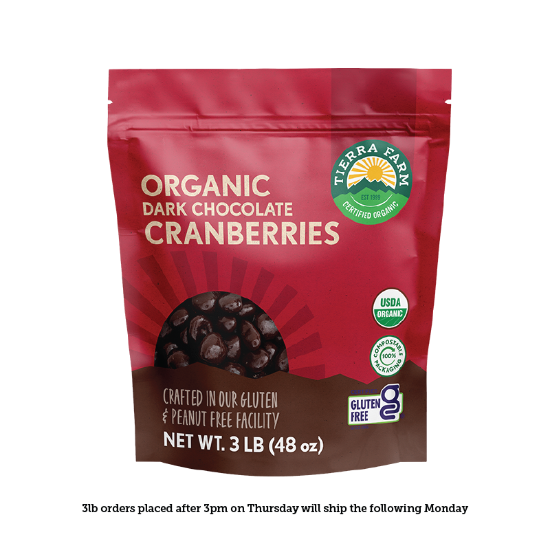 Organic &lt;br&gt; Dark Chocolate Covered Cranberries