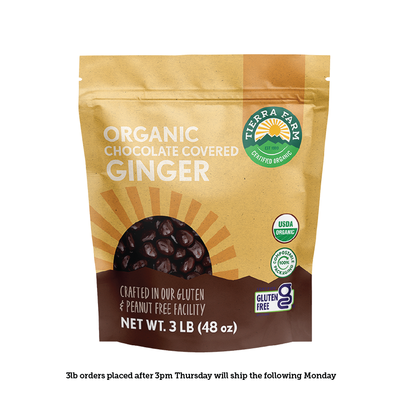 Organic &lt;br&gt; Dark Chocolate Covered Ginger