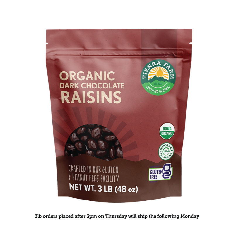 Organic &lt;br&gt; Dark Chocolate Covered Raisins