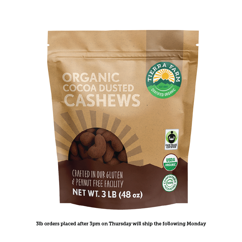 Organic &lt;br&gt; Cocoa Dusted Cashews