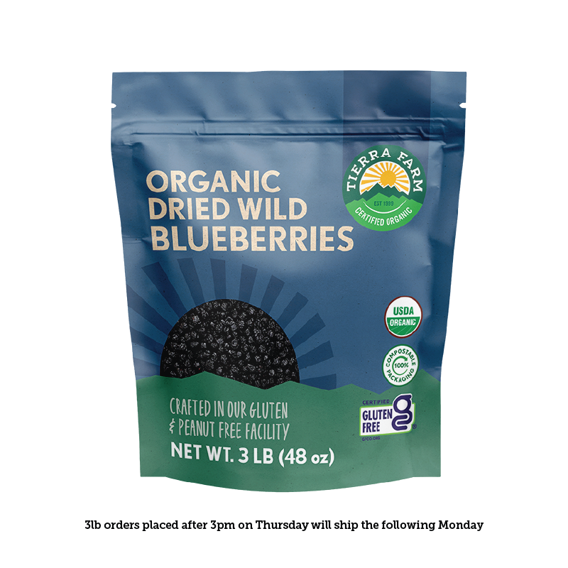 Organic &lt;br&gt; Dried Wild Blueberries