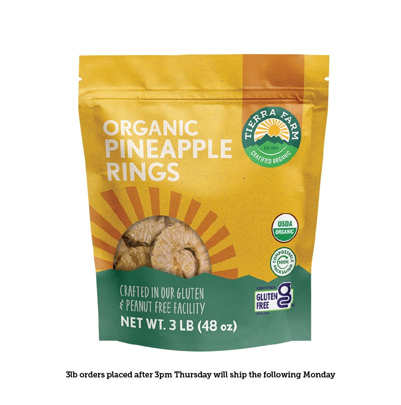 Organic &lt;br&gt; Dried Pineapple Rings