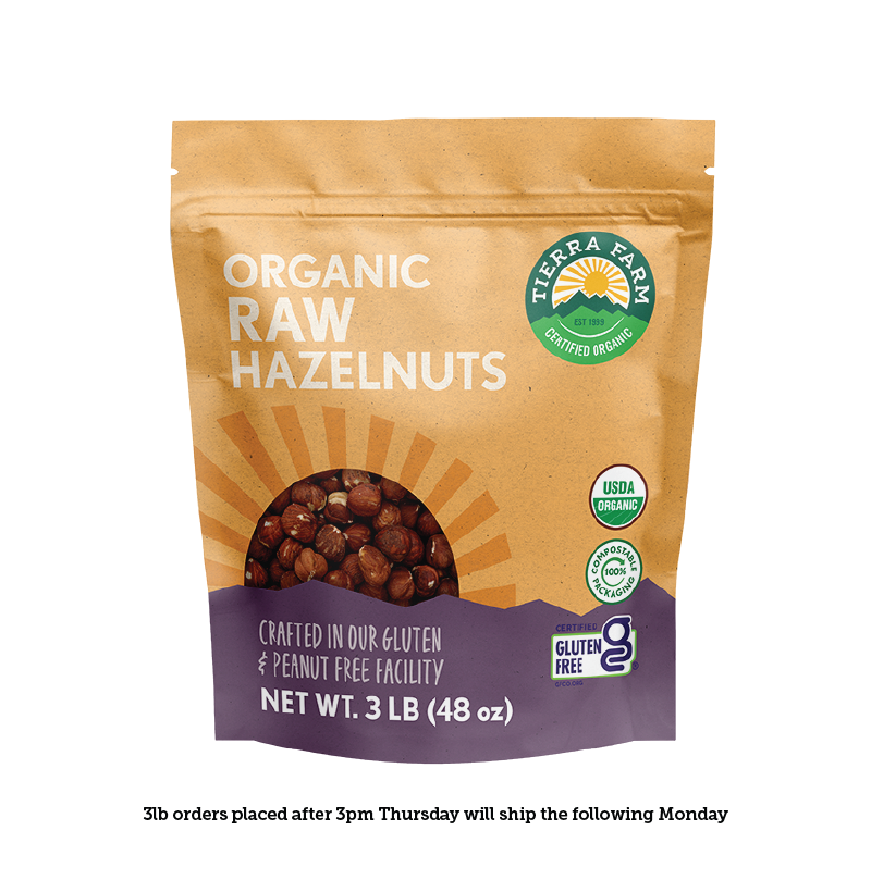 Organic &lt;br&gt; Raw Hazelnuts