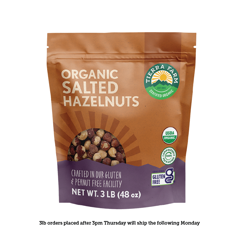 Organic &lt;br&gt; Roasted Salted Hazelnuts