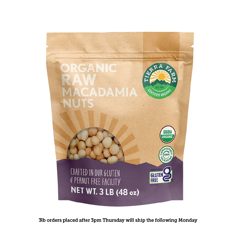 Organic &lt;br&gt; Raw Macadamia Nuts