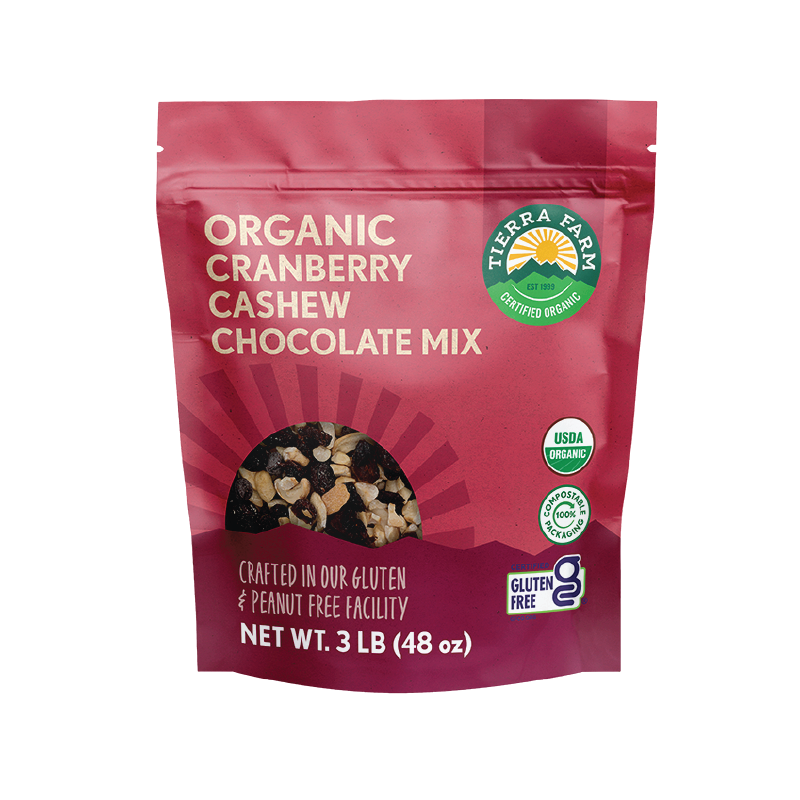 Organic Cranberry Cashew Chocolate Mix | Tierra Farm Certified Organic Organic Cranberry Cashew Chocolate Mix | Tierra Farm Certified Organic