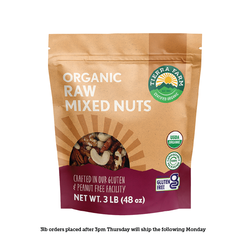 Organic &lt;br&gt; Raw Mixed Nuts