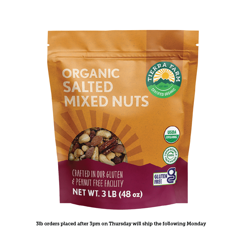 Organic &lt;br&gt; Salted Mixed Nuts