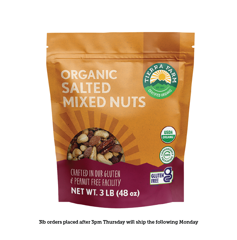 Organic &lt;br&gt; Salted Mixed Nuts