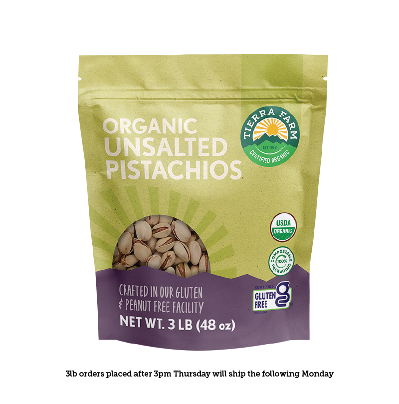 Organic &lt;br&gt; Roasted Unsalted Pistachios In-Shell