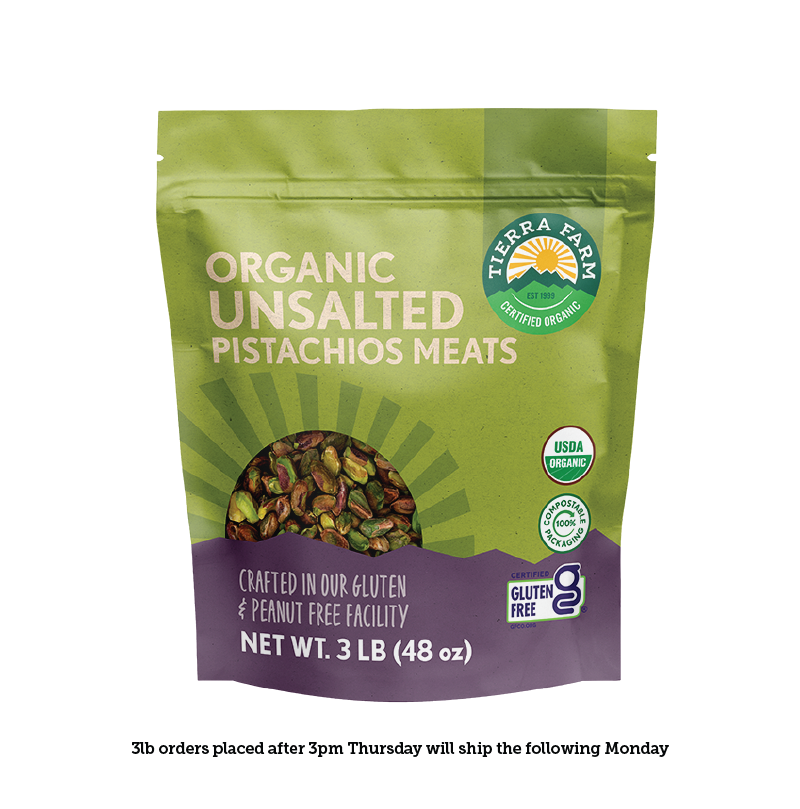 Organic &lt;br&gt; Roasted Unsalted Pistachio Meats