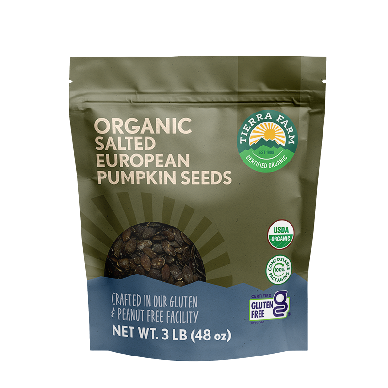 Organic Roasted Salted European Pumpkin Seeds