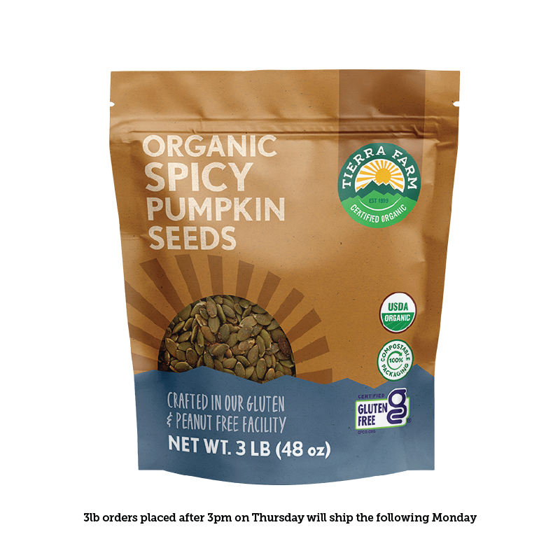 Organic &lt;br&gt; Roasted Spicy Pumpkin Seeds