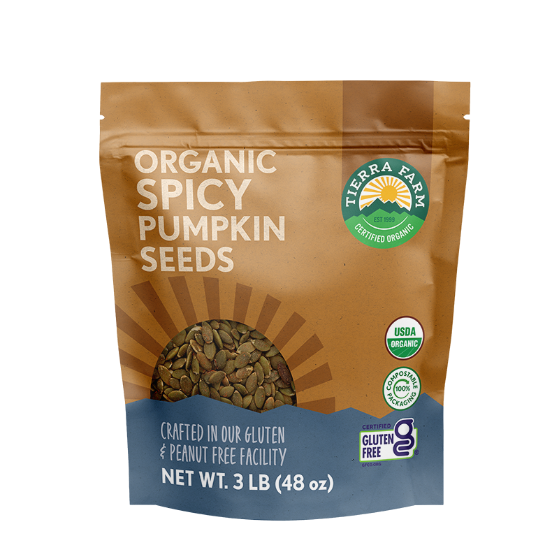 Organic &lt;br&gt; Roasted Spicy Pumpkin Seeds