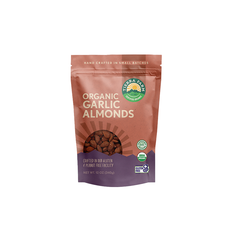 Organic &lt;br&gt; Roasted Garlic Almonds