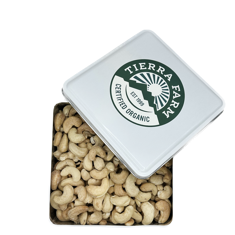 Gift Tin &lt;br&gt; Organic &lt;br&gt; Salted Cashews