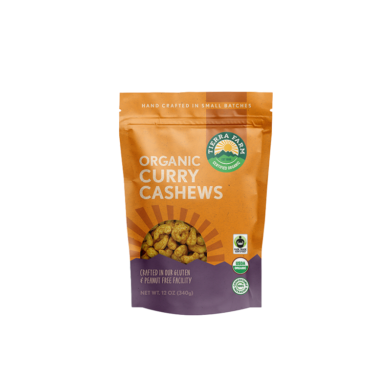 Organic &lt;br&gt; Roasted Curry Cashews