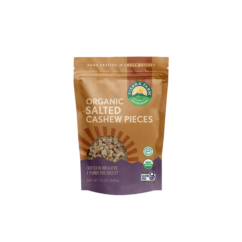 Organic &lt;br&gt; Roasted Salted Cashew Pieces