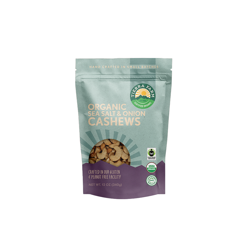 Organic &lt;br&gt; Roasted Sea Salt &amp; Onion Cashews