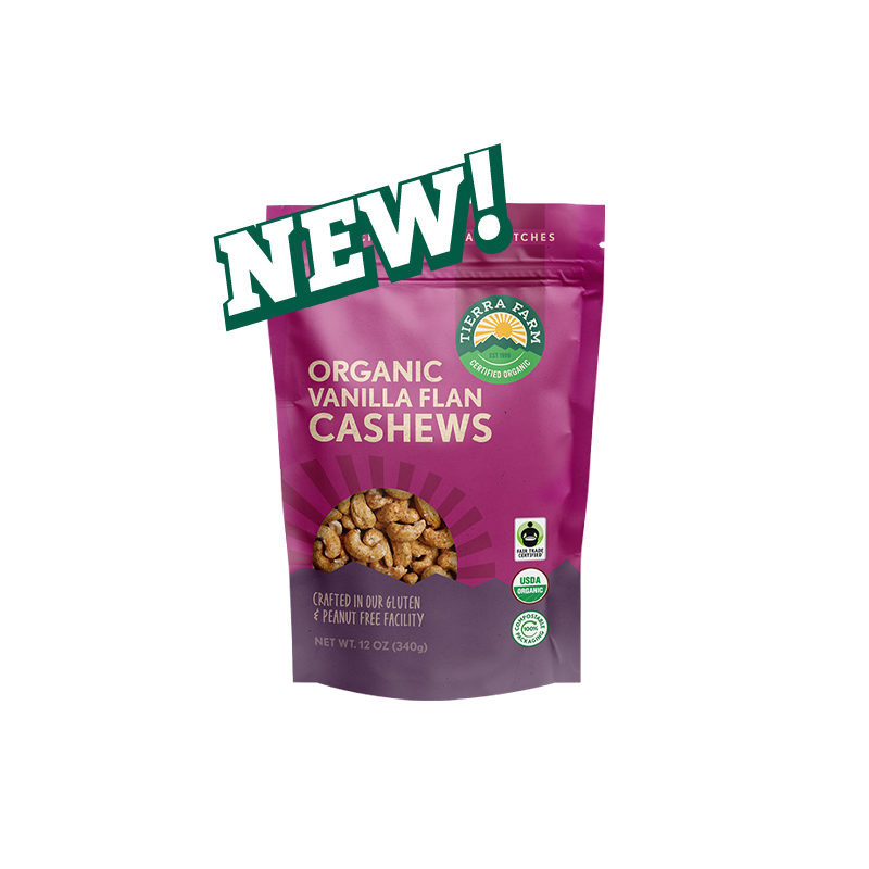 Organic <br> Roasted Vanilla Flan Cashews