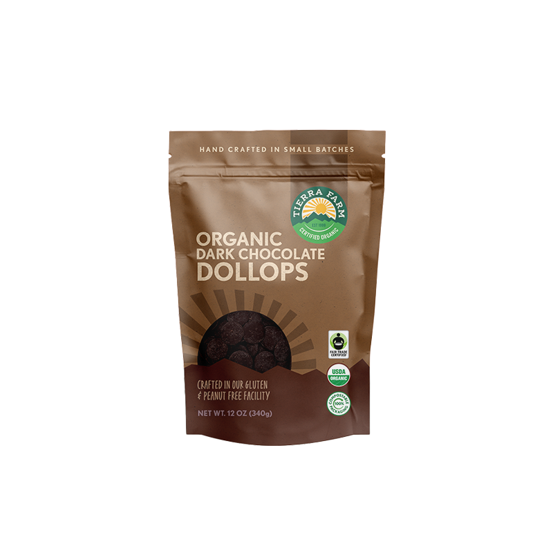 Organic Dark Chocolate Dollops | Tierra Farm Certified Organic