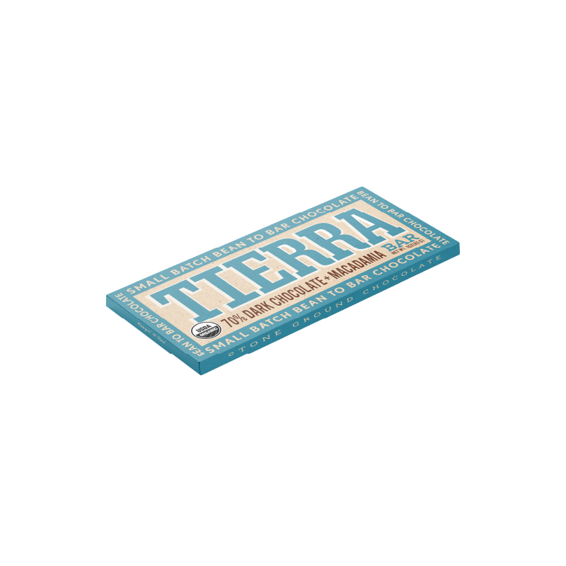 The Tierra Bar <br> 70% Dark Chocolate + Macadamia