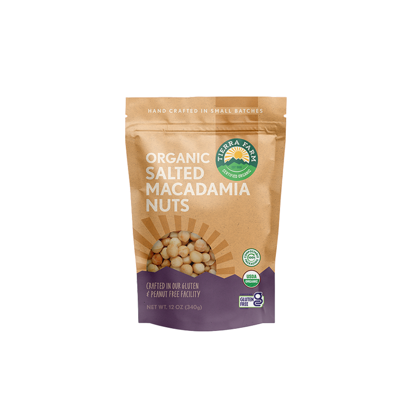 Organic &lt;br&gt; Roasted Salted Macadamia Nuts