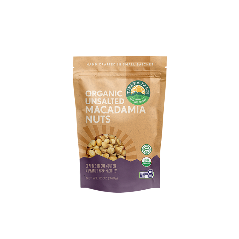 Organic &lt;br&gt; Roasted Unsalted Macadamia Nuts