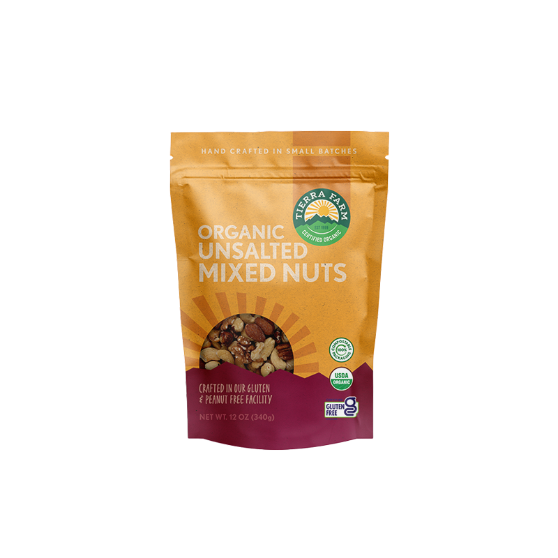 Organic &lt;br&gt; Unsalted Mixed Nuts